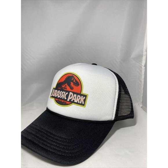 Jurassic Park Trucker Hat Mesh Hat Adjustable Cap Jurassic Park Hat - Picture 3 of 5